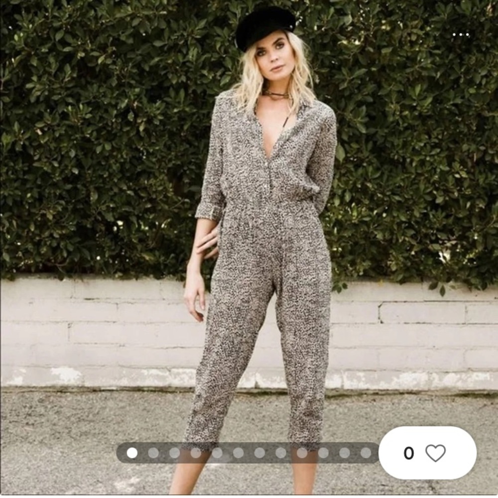 Rue Stiic Camile Jumpsuit Animal Print L